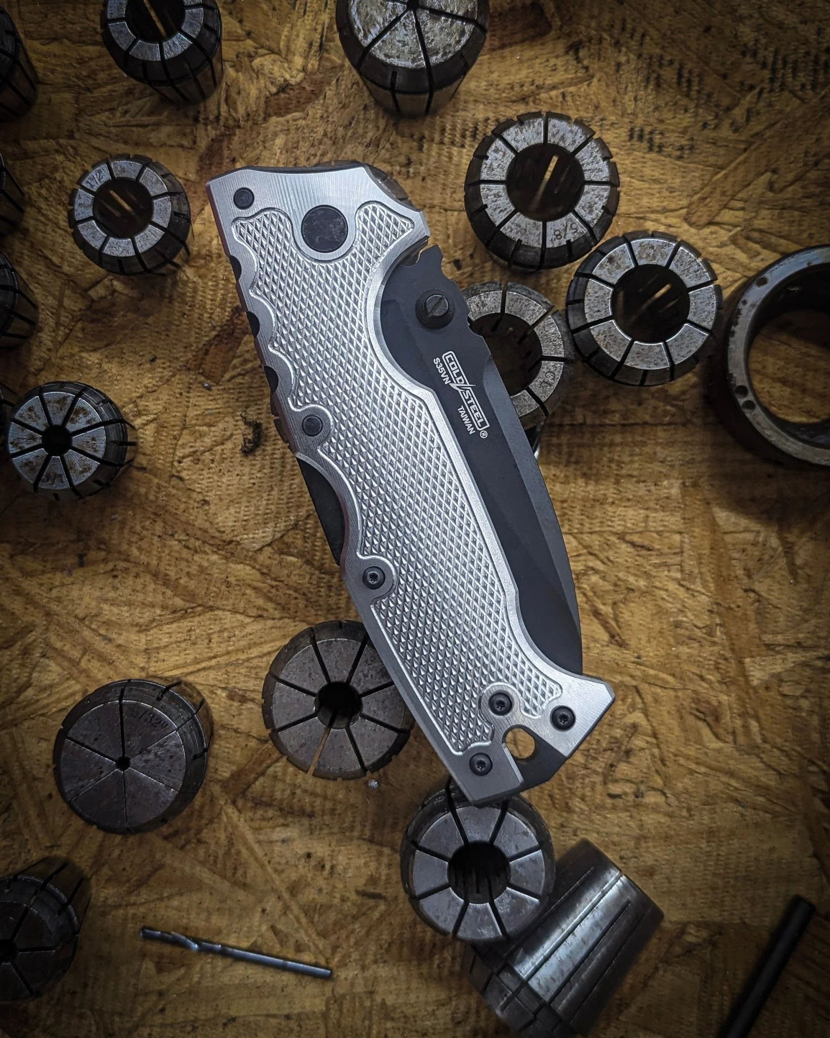 STOCKY GOAT - Gunstock - LINERLESS Aluminum Scales (Compatible w/ Cold Steel AD-10 & AD-10 Lite) - Image 4