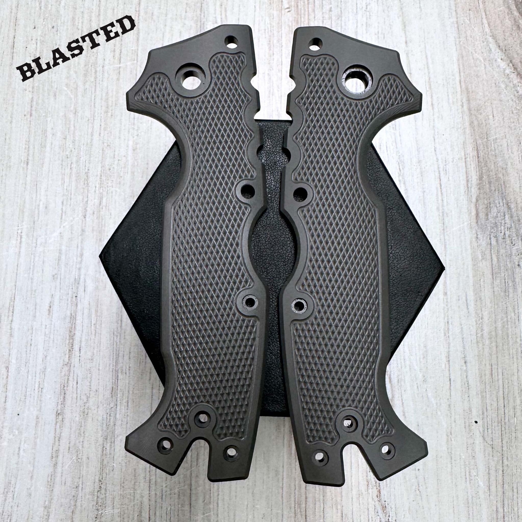 STOCKY GOAT - GUNSTOCK - Linerless Titanium Scales (Compatible w/ Cold Steel AD-10 & AD-10 Lite) - Image 3