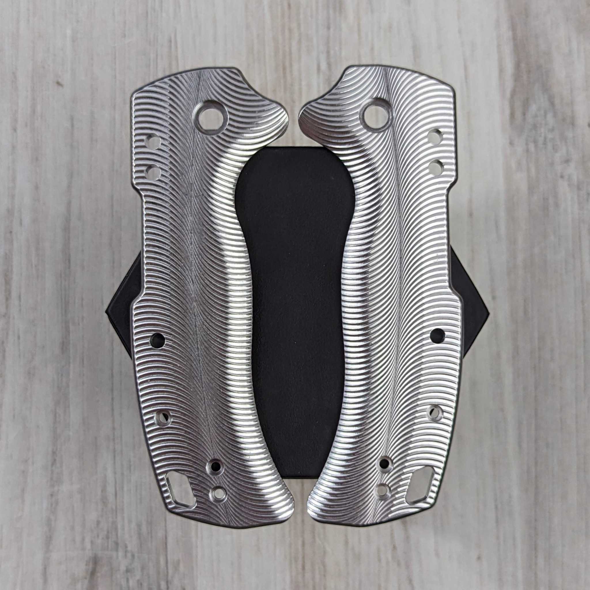 LINERLESS Aluminum Scales & Skiff Bearing Upgrade / Stoned (Compatible with Cold Steel Engage - 3.5'' model) - Image 3