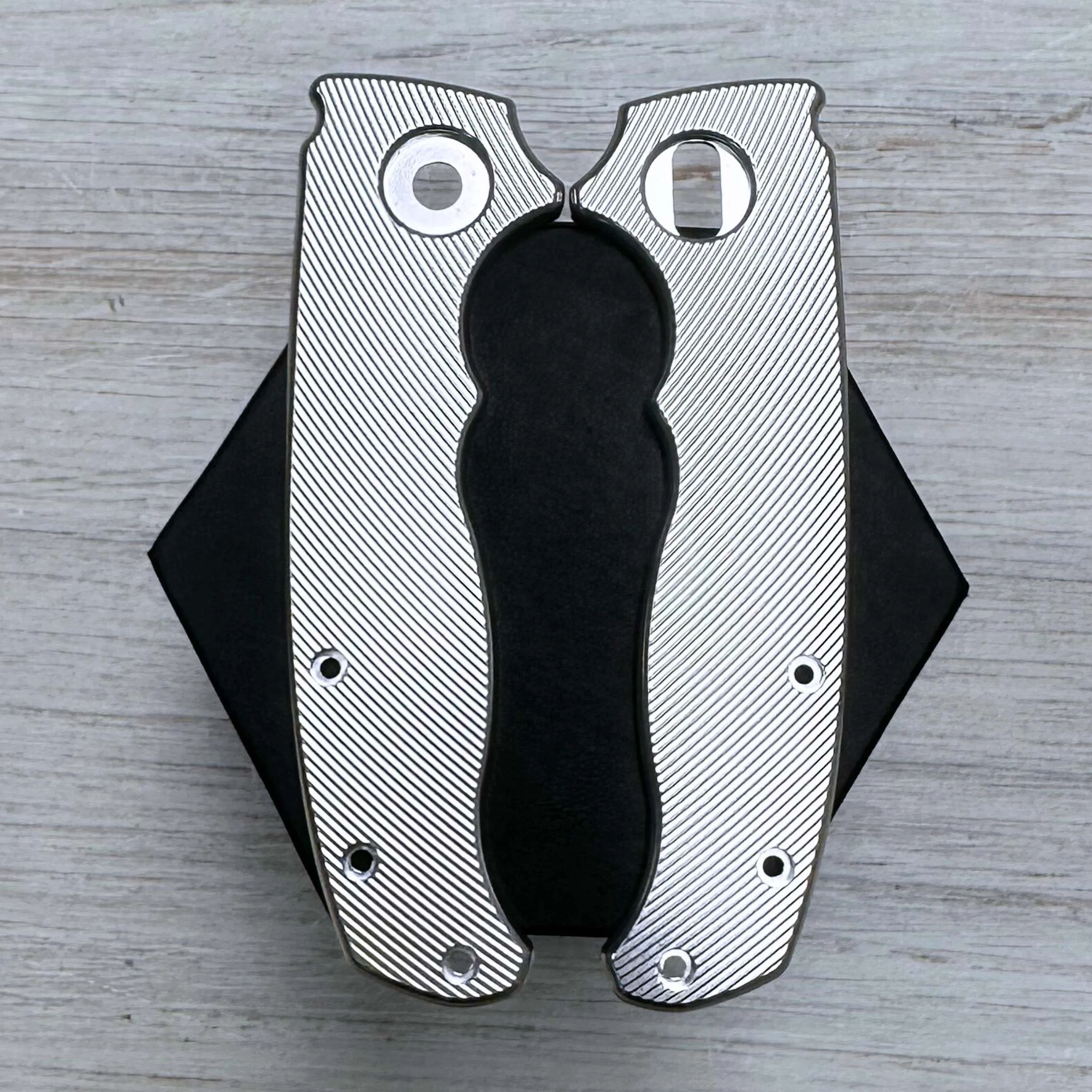 PHAT GOAT - BIG PIVOT - Textured Titanium Scales (Compatible with Demko AD20.5) - Image 10