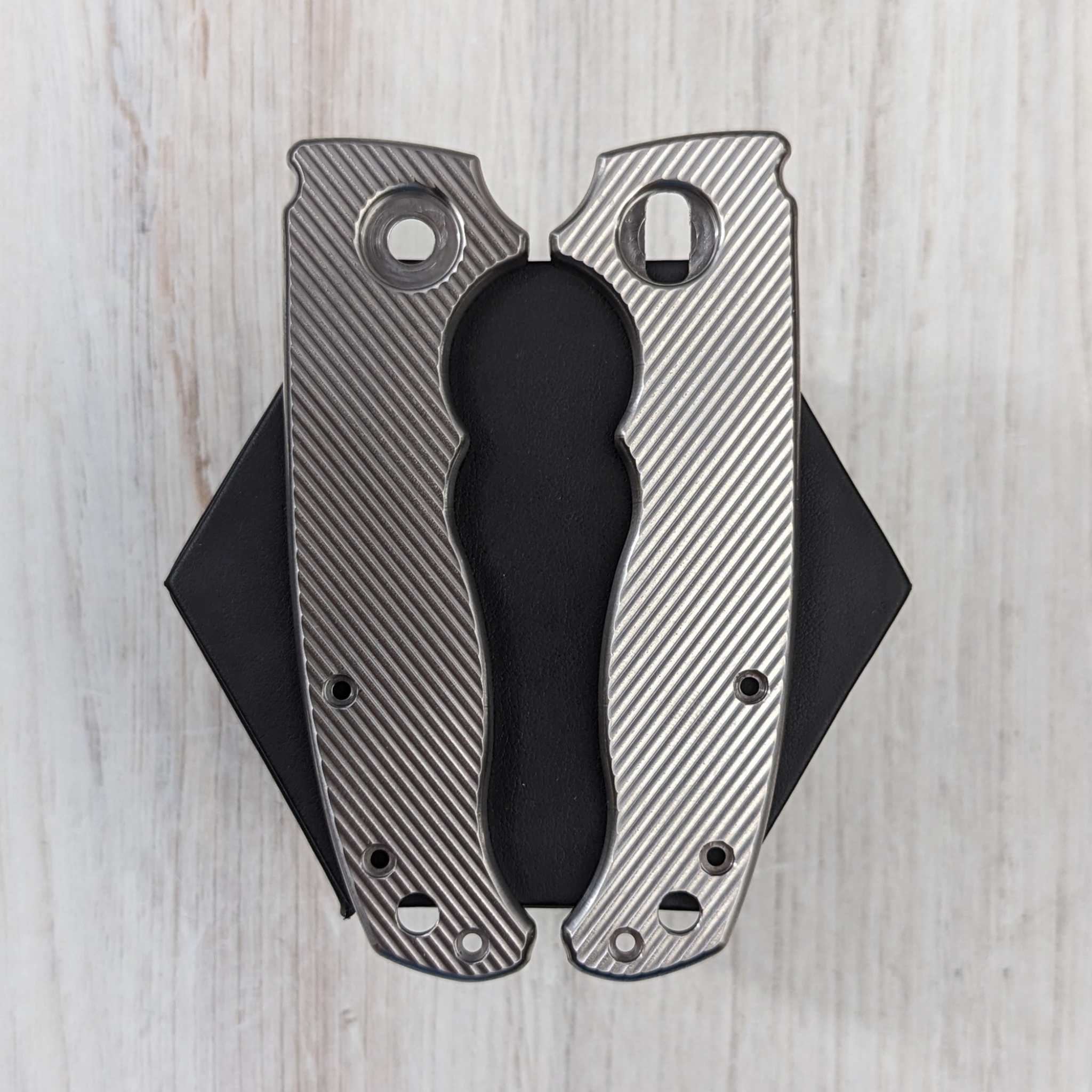 PHAT GOAT - BIG PIVOT - Textured Titanium Scales (Compatible with Demko AD20.5) - Image 4