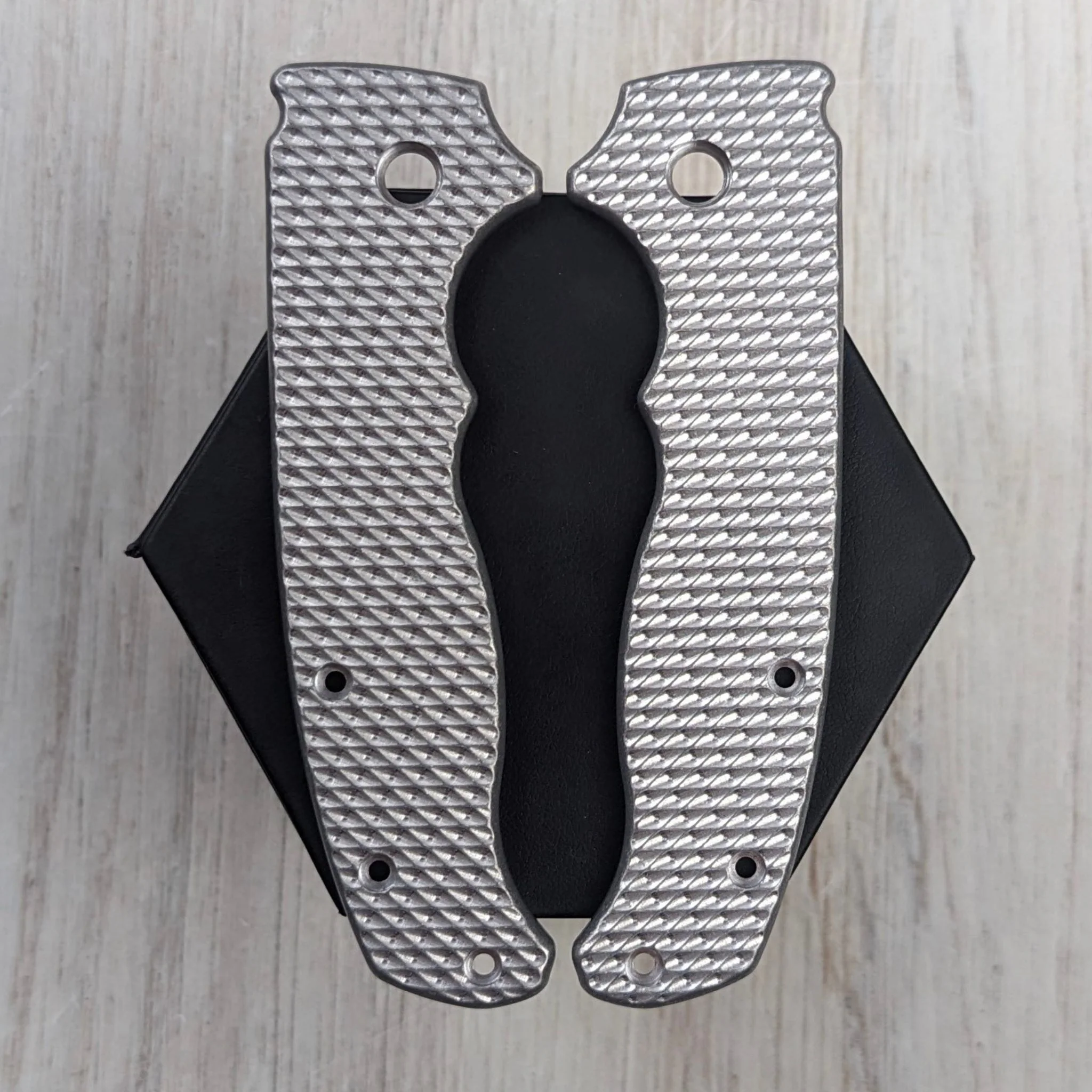 PHAT GOAT - SMALL PIVOT - Textured Titanium Scales (Compatible with Demko AD20.5) - Image 4