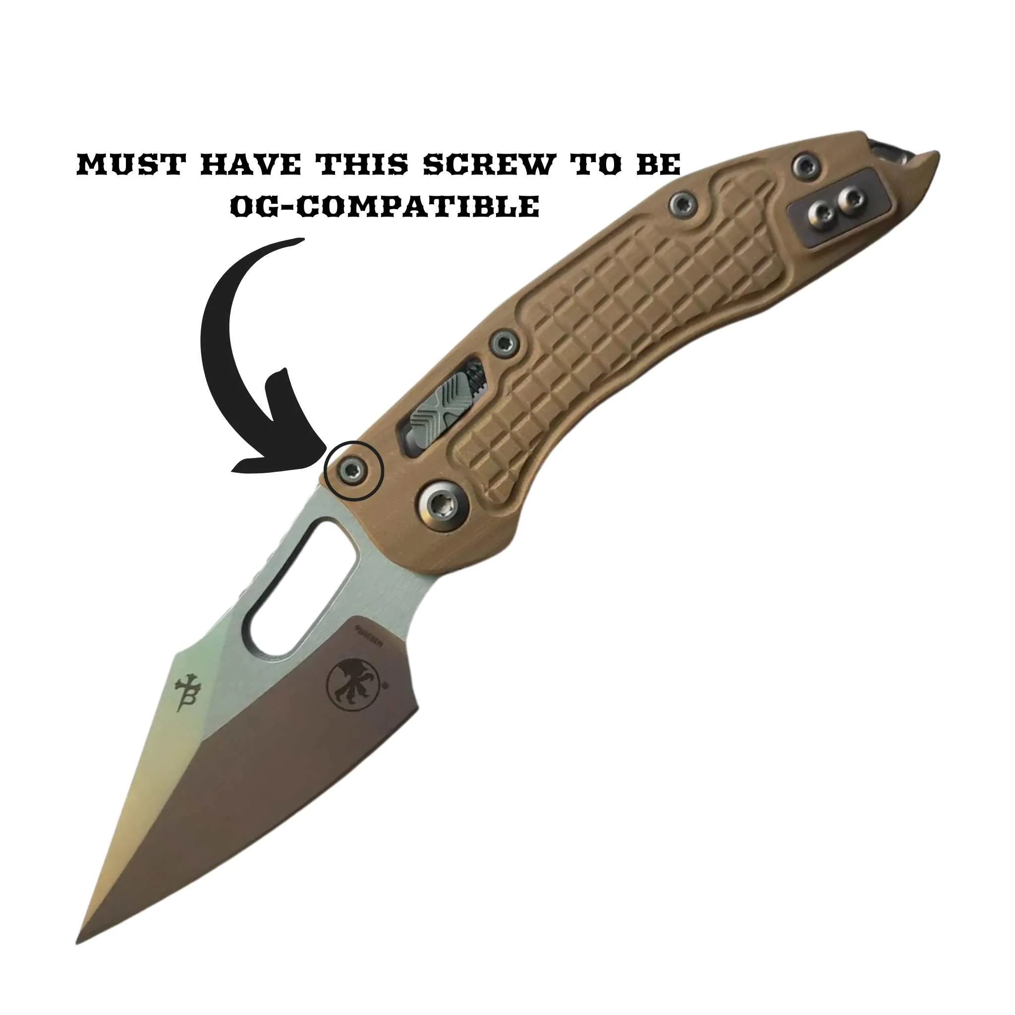 STOCKY GOAT - Drift - Titanium Scales / Lightweight  (Compatible with Microtech Stitch) - Image 3